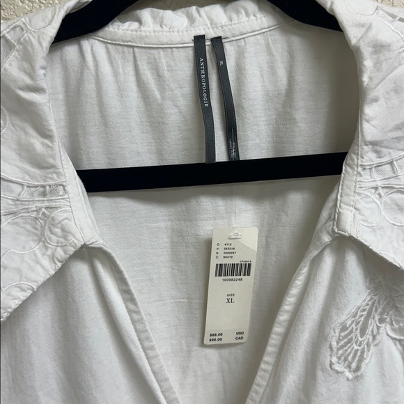 NWT Anthropologie Cutwork Babydoll Blouse - Picture 3 of 4